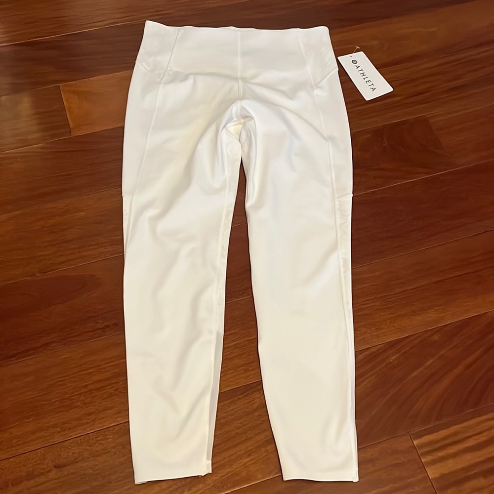 Athleta Stay Fly Reflective Snake 7/8 Tight